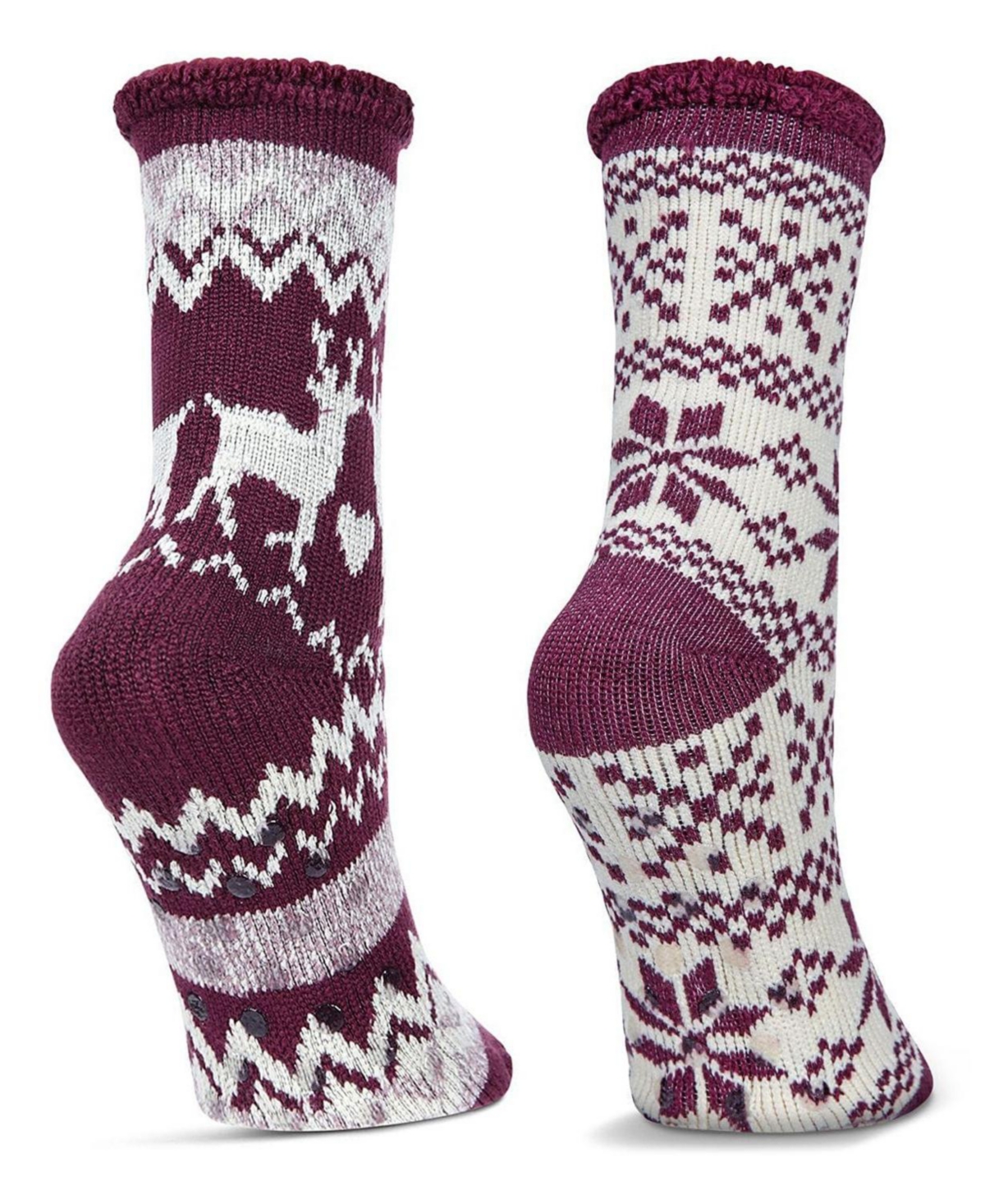 MeMoi Women's 2 Pair Pack Thermal Crew Socks