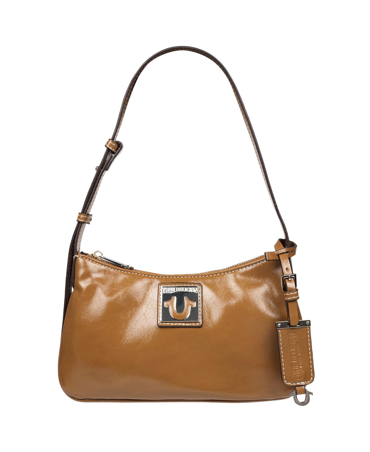 Женская сумка True Religion Crinkle Finish Shoulder, цвет: Верблюжий — фото 1