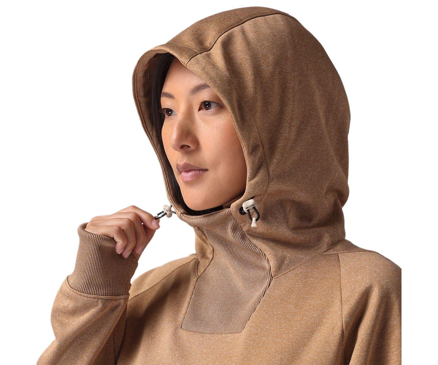 Женское худи Backcountry Meltdown Water-Resistant Pullover Fleece, цвет: Bistre — фото 3