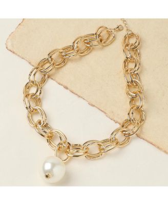 Women's Pearl Chain Necklace