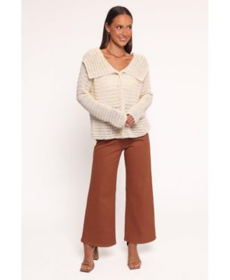 Women's Lyra Large Collar Cardigan - White XL