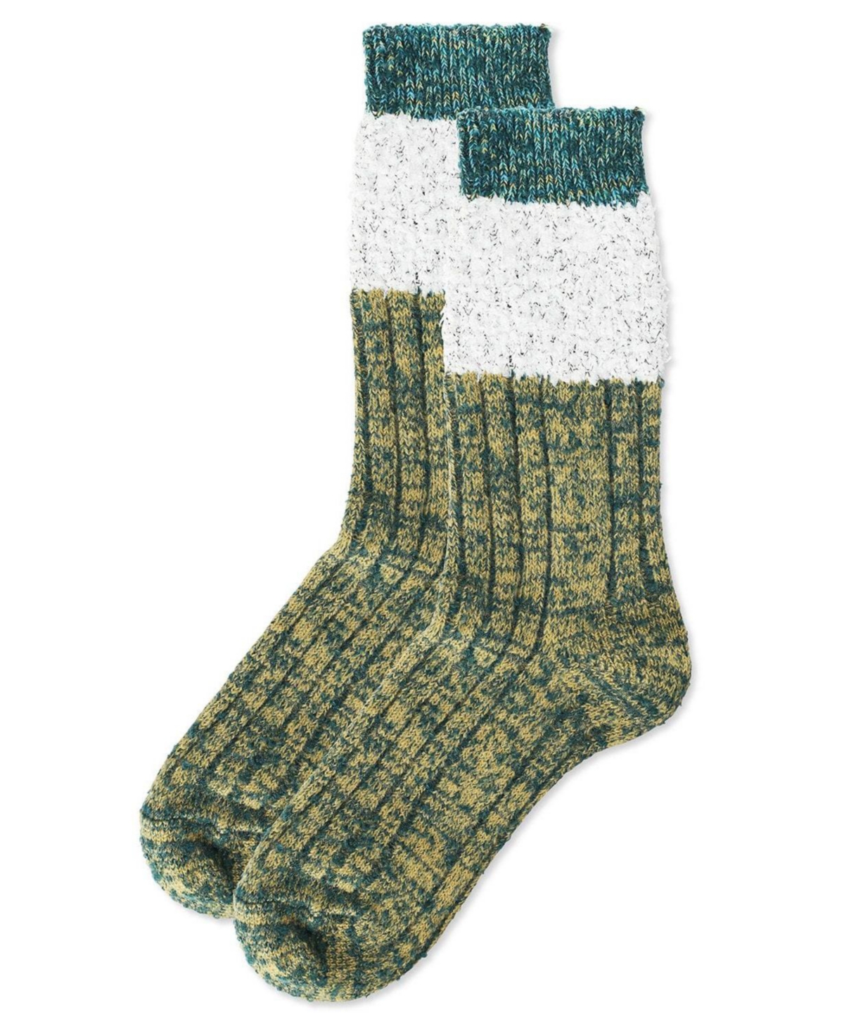 MeMoi Women's Distinctone Stripe Soft-Fit Wool Blend Crew Socks