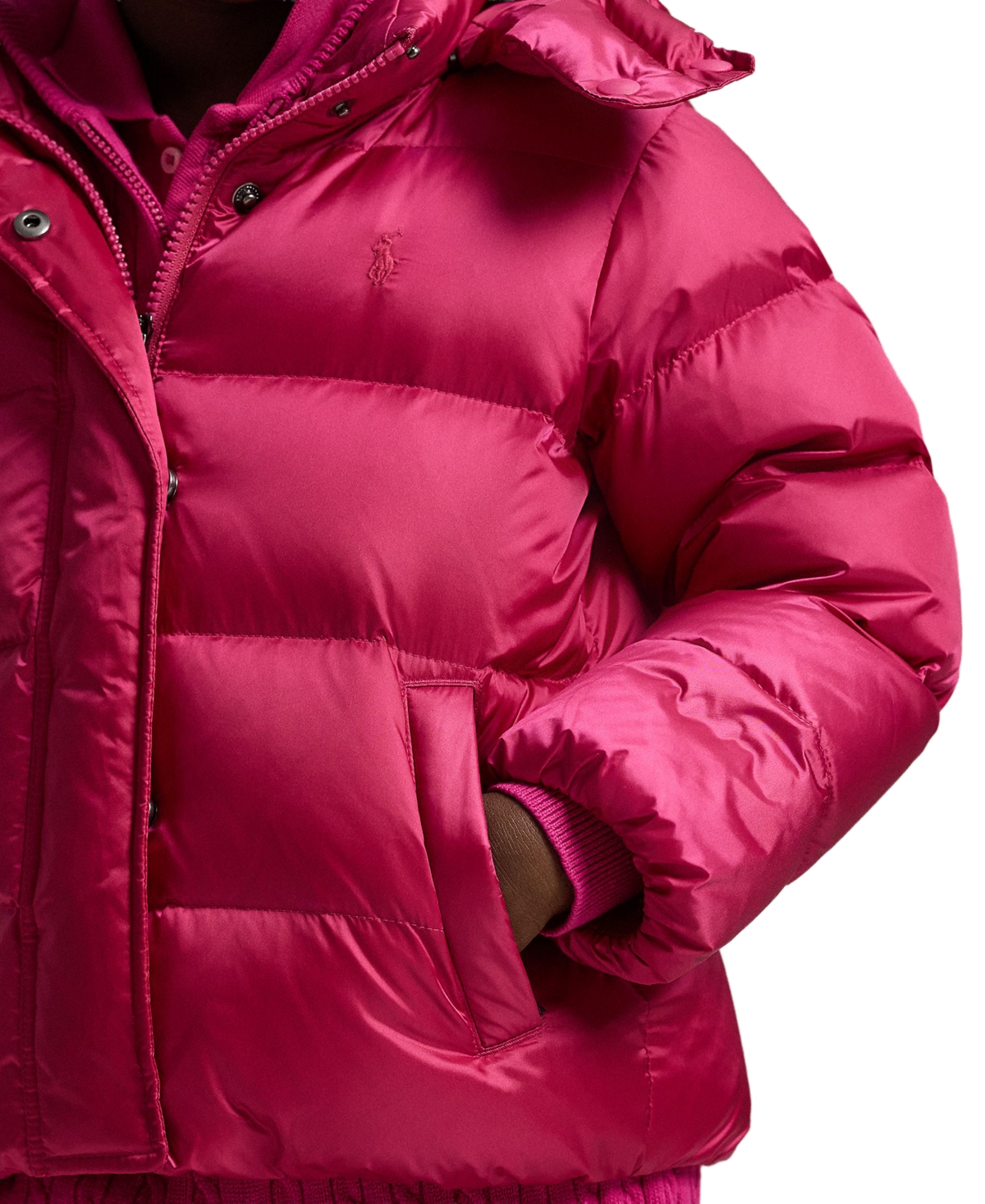 Polo Ralph Lauren Girls 2T-6X Metallic Hooded Jacket