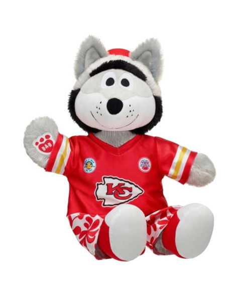 Детская мягкая игрушка Build-A-Bear Workshop Kansas City Chiefs K.C. Wolf 17" Plush