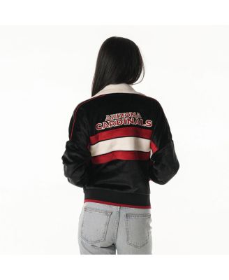 Women's Black Arizona Cardinals Velvet Corduroy Jacket