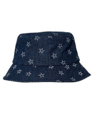 The Wild Collective - Women's Navy Dallas Cowboys Denim Bucket Hat