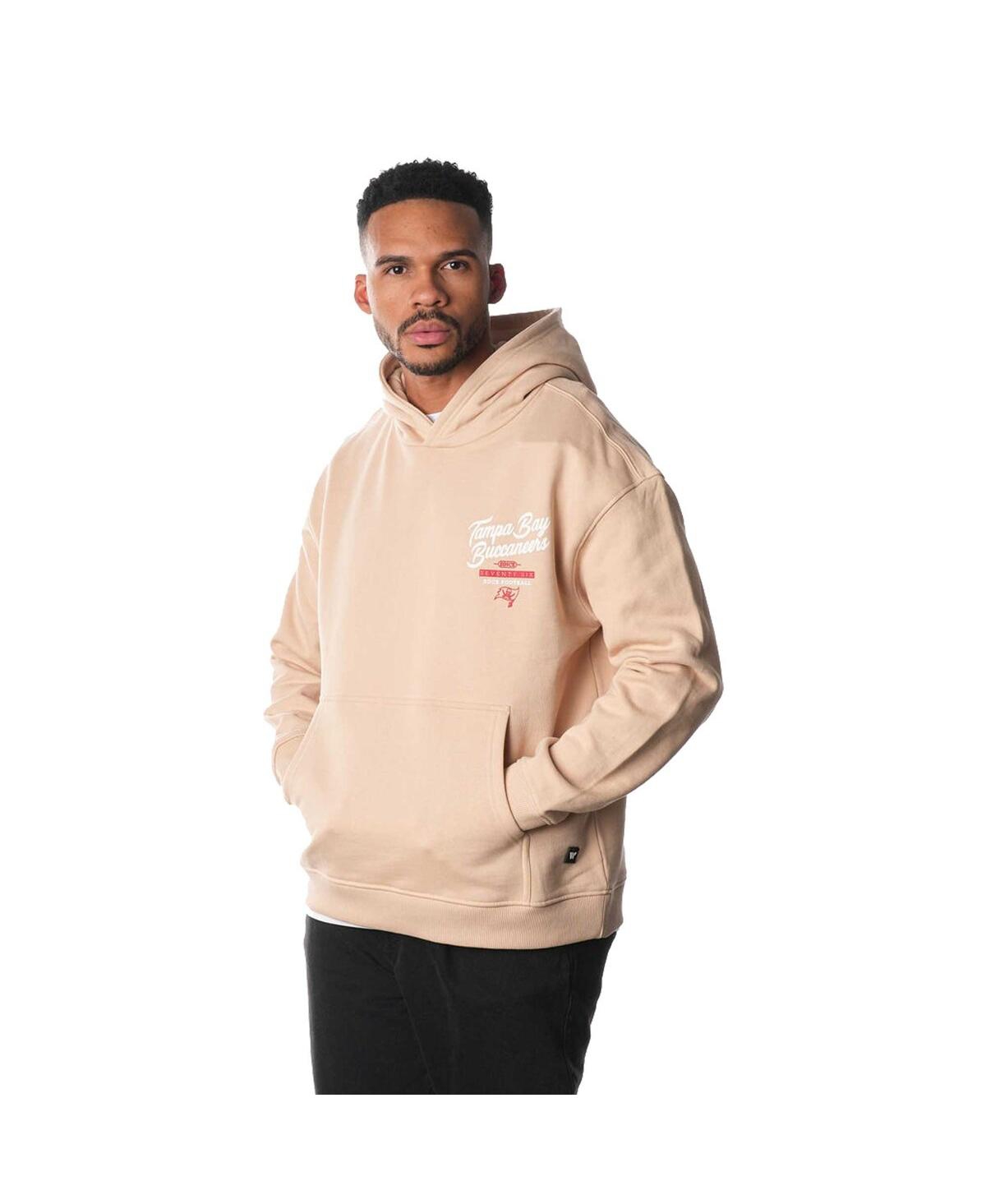 The Wild Collective Men's And Women's Cream Tampa Bay Buccaneers Fleece Pullover Hoodie In Neutral