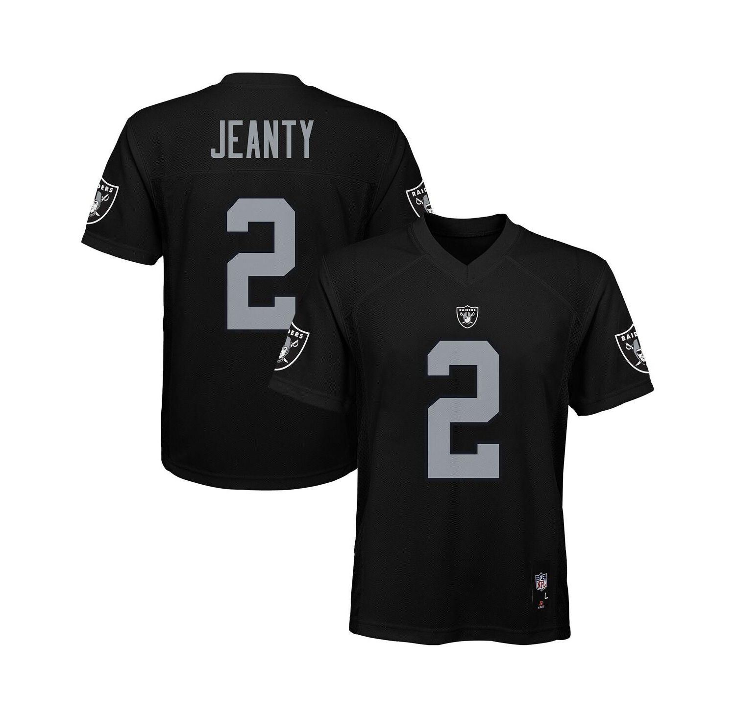 Big Boys and Girls Ashton Jeanty Black Las Vegas Raiders Replica Player Jersey