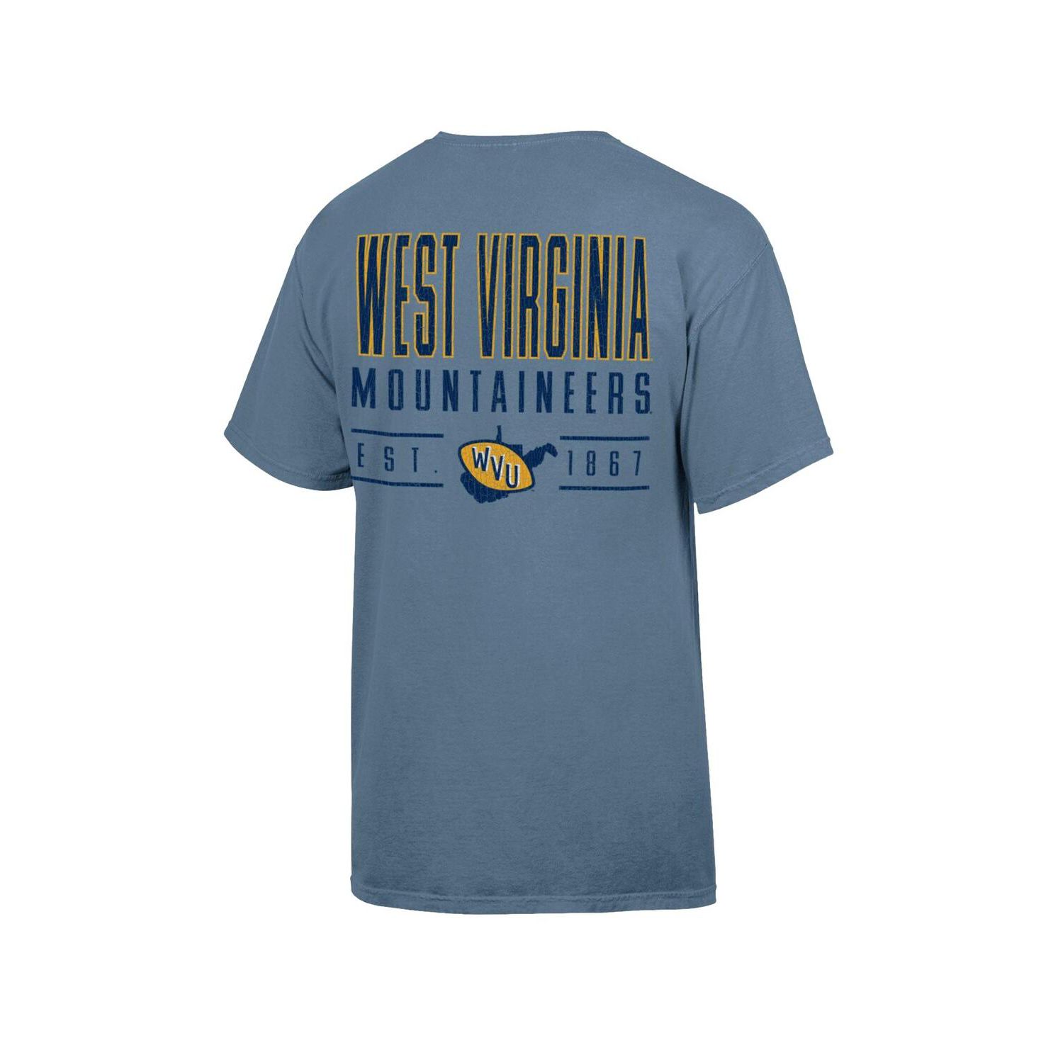Men's Blue West Virginia Mountaineers Big Name T-Shirt