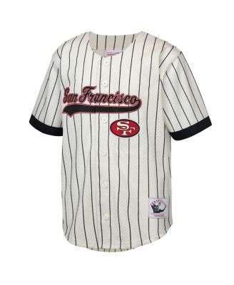 Big Boys and Girls Jerry Rice Cream San Francisco 49ers Retired Player Name Number Baseball Jersey