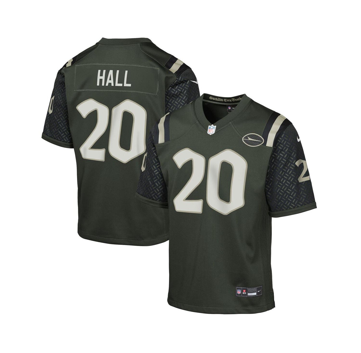 Big Boys and Girls Breece Hall Gotham Green New York Jets 2025 Rivalries Collection Game Jersey