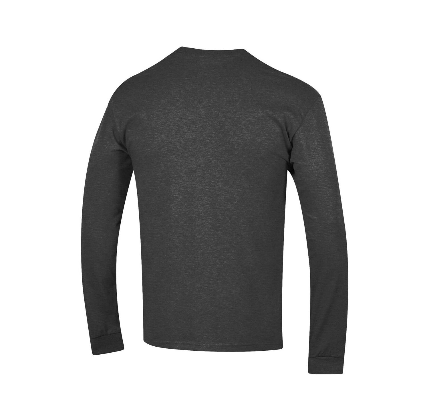 Men's Crimson Alabama Crimson Tide Arch Over Logo 2-Hit Long Sleeve T-Shirt