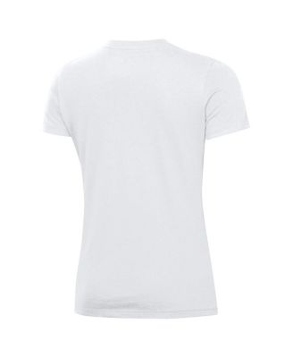 Women's White Wisconsin Badgers Throwback T-Shirt