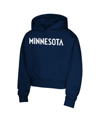Big Girls Navy Minnesota Lynx Closer Pullover Hoodie