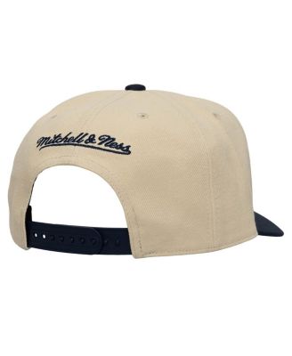 Men's Cream/Navy New England Revolution Upside Down Pro Pinch Snapback Hat