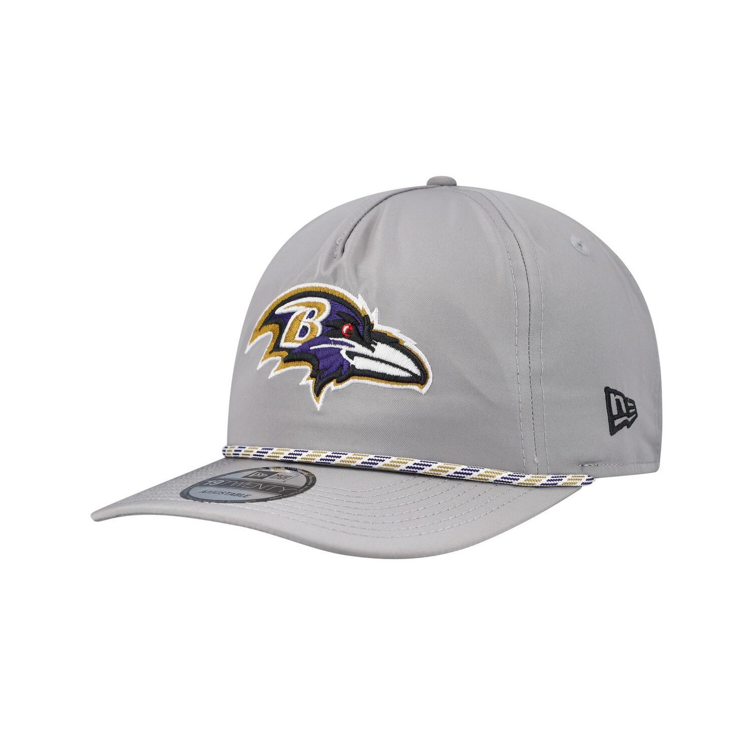 Men's Gray Baltimore Ravens Rope 19TWENTY Hat