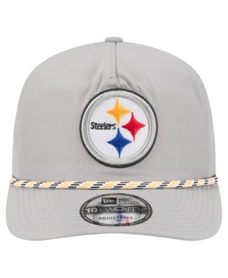 Men's Gray Pittsburgh Steelers Rope 19TWENTY Hat