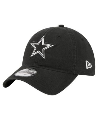 New Era - Men's Black Dallas Cowboys Stamp 9TWENTY Adjustable Hat