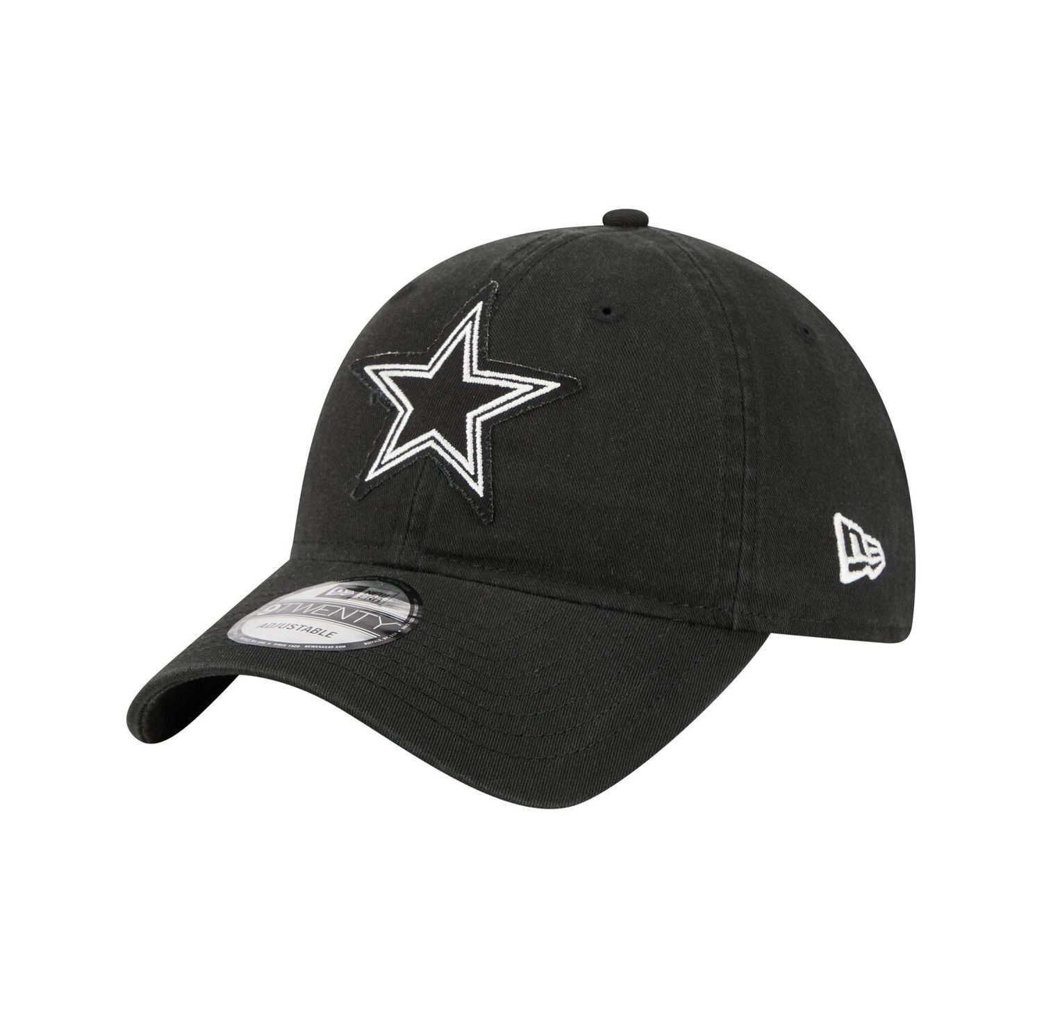 Men's Black Dallas Cowboys Stamp 9TWENTY Adjustable Hat
