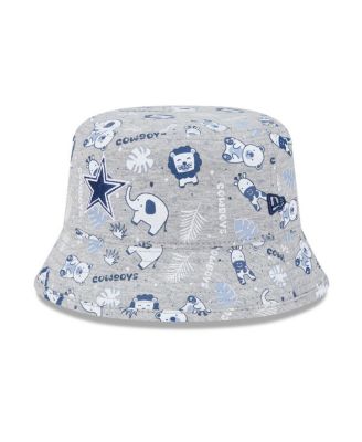 Baby Boys and Girls Gray Dallas Cowboys Animal Bucket Hat