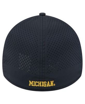 Men's Navy Michigan Wolverines Rope 39THIRTY Flex Hat