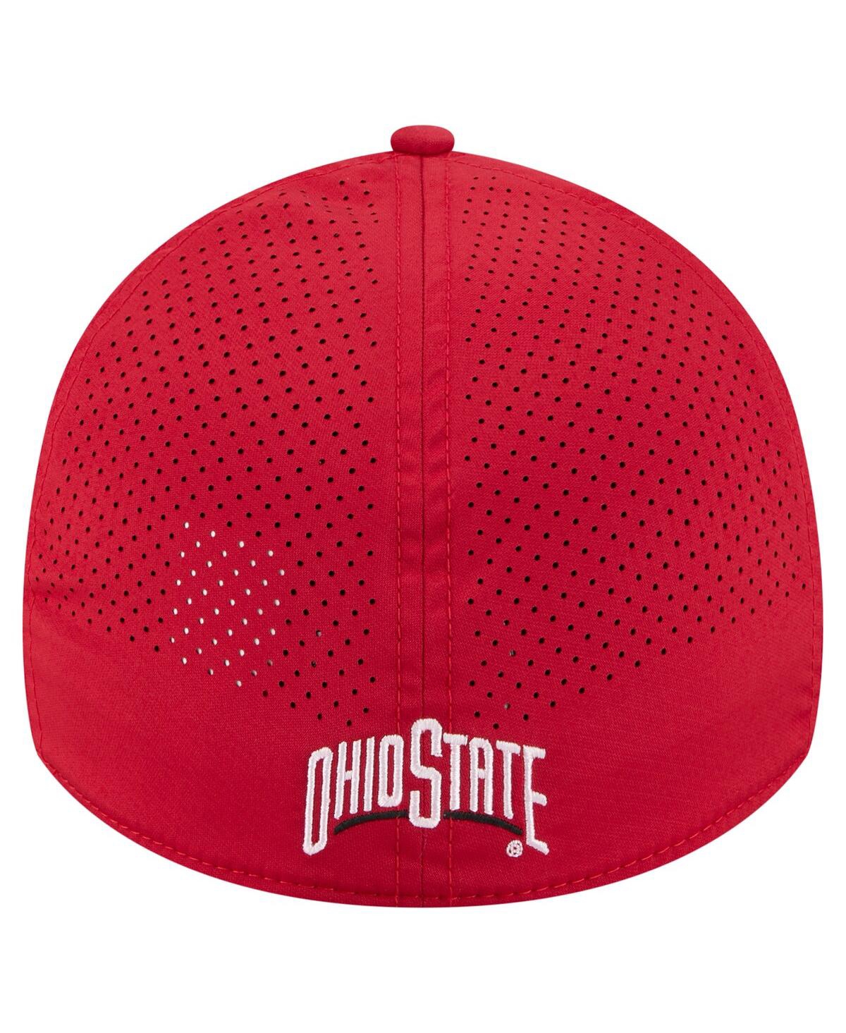 New Era Men's Scarlet Ohio State Buckeyes Rope 39thirty Flex Hat In Red