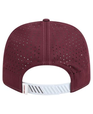 Men's White/Maroon Arizona State Sun Devils Perforated Patched 9SEVENTY Adjustable Hat