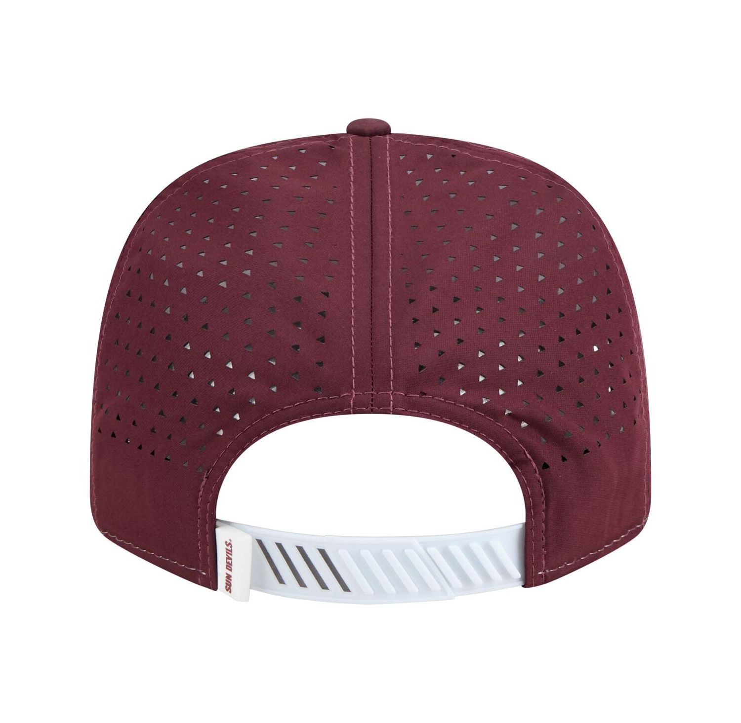 Men's White/Maroon Arizona State Sun Devils Perforated Patched 9SEVENTY Adjustable Hat