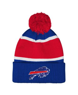 Outerstuff - Girls Royal Buffalo Bills Let's Play Cuffed with Pom Knit Hat