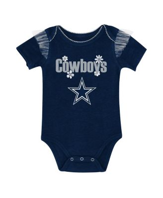 Baby Girls 2-Piece Dallas Cowboys My Team Rocks Bodysuit and Skirt Set