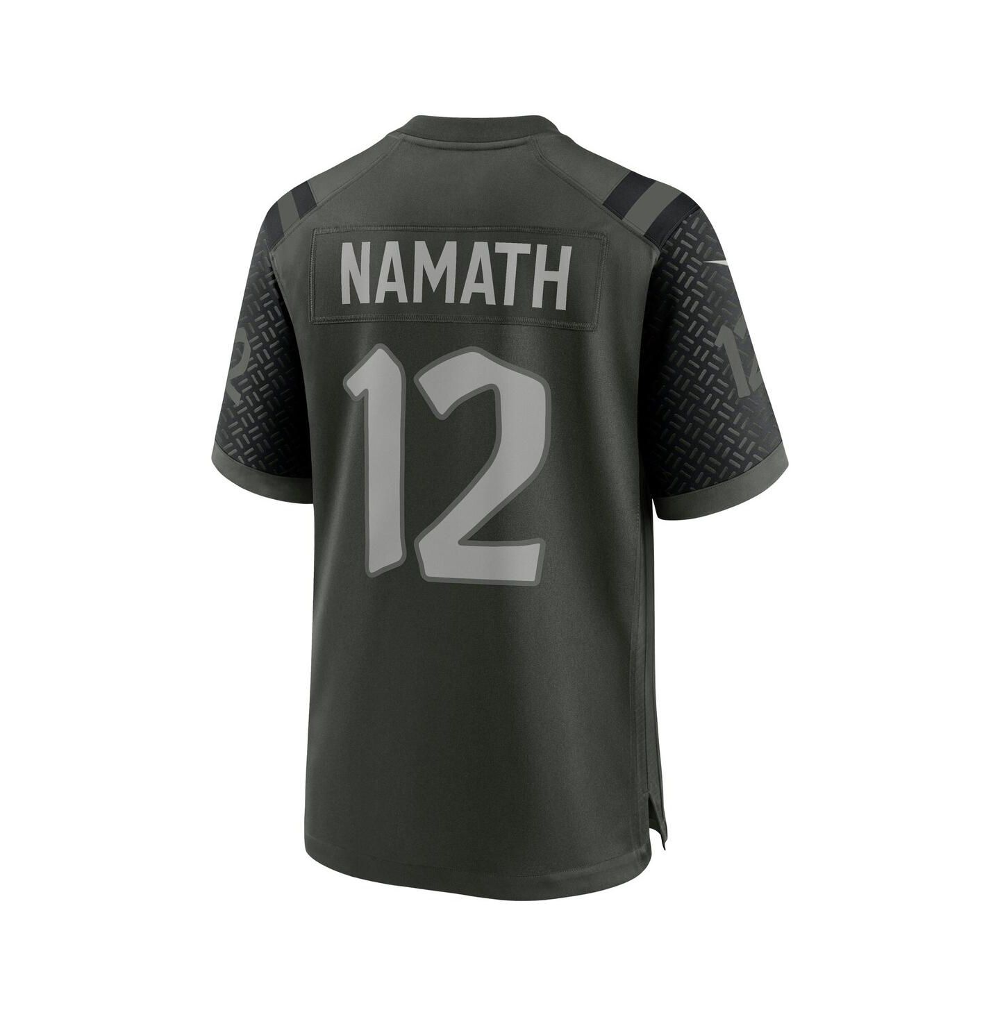 Мужской топ Nike Joe Namath Gotham Green New York Jets 2025 Rivalries Collection Retired Player Game Jersey — фото 3