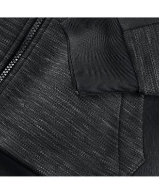 Men's Black New York Liberty Back Door Cut Play Defender Full-Zip Hoodie