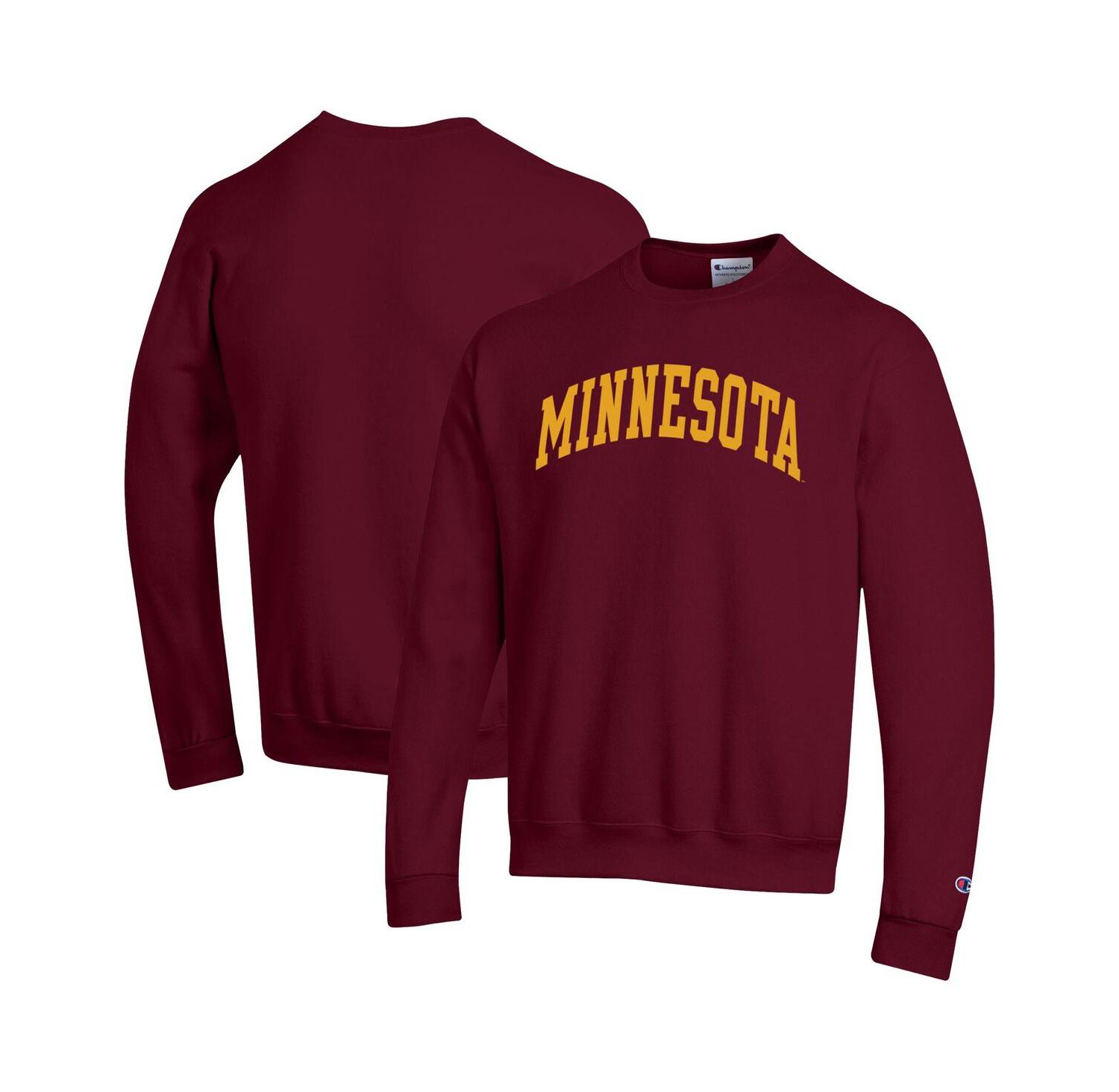 Men's Maroon Minnesota Golden Gophers Basic Arch Fleece Pullover Sweatshirt