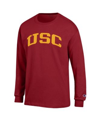 Men's Cardinal USC Trojans Basic Arch Long Sleeve T-Shirt