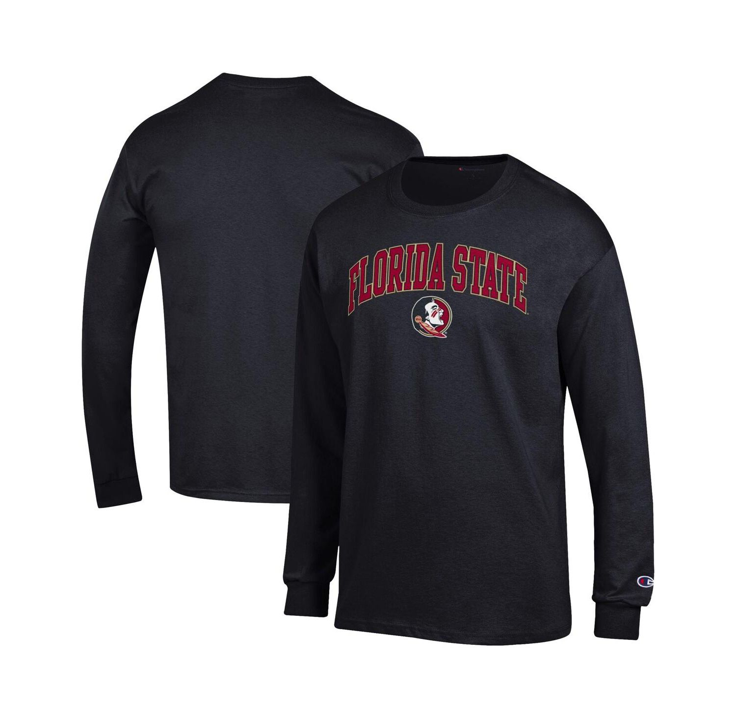 Men's Garnet Florida State Seminoles Arch Over Logo Long Sleeve T-Shirt
