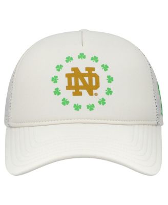 Men's Cream Notre Dame Fighting Irish Cheer Her Name Sport style Foam Adjustable Hat