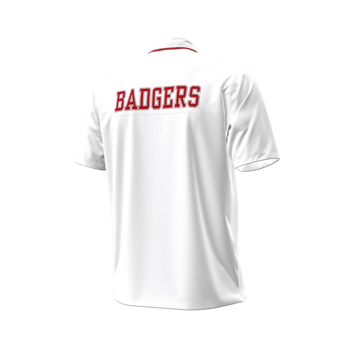 Men's White Wisconsin Badgers 1980 Throwback Game Polo Shirt
