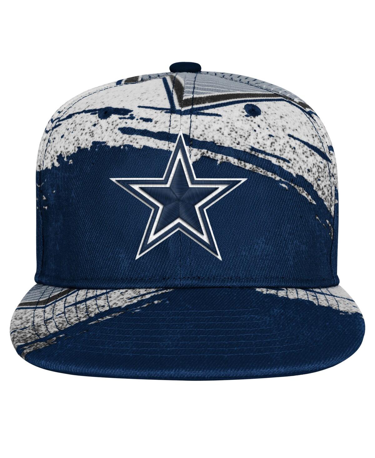 Outerstuff Big Boys And Girls Navy Dallas Cowboys Make Noise Adjustable Hat In Multi