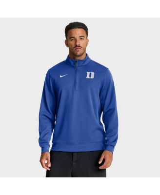 Nike - Men's Royal Duke Blue Devils 2025 Coaches Premium Dri-FIT Half-Zip Pullover Hoodie