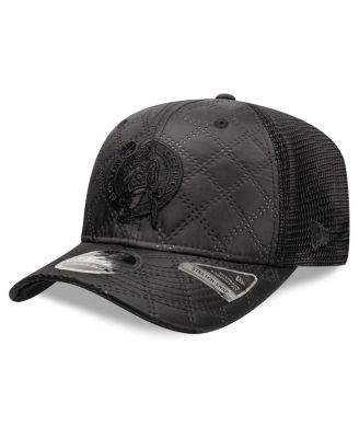 New Era - Men's Black Boston Celtics Quilted Nylon 9SEVENTY Trucker Adjustable Hat