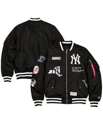 New Era - Men's Black New York Yankees Full-Zip Bomber Jacket