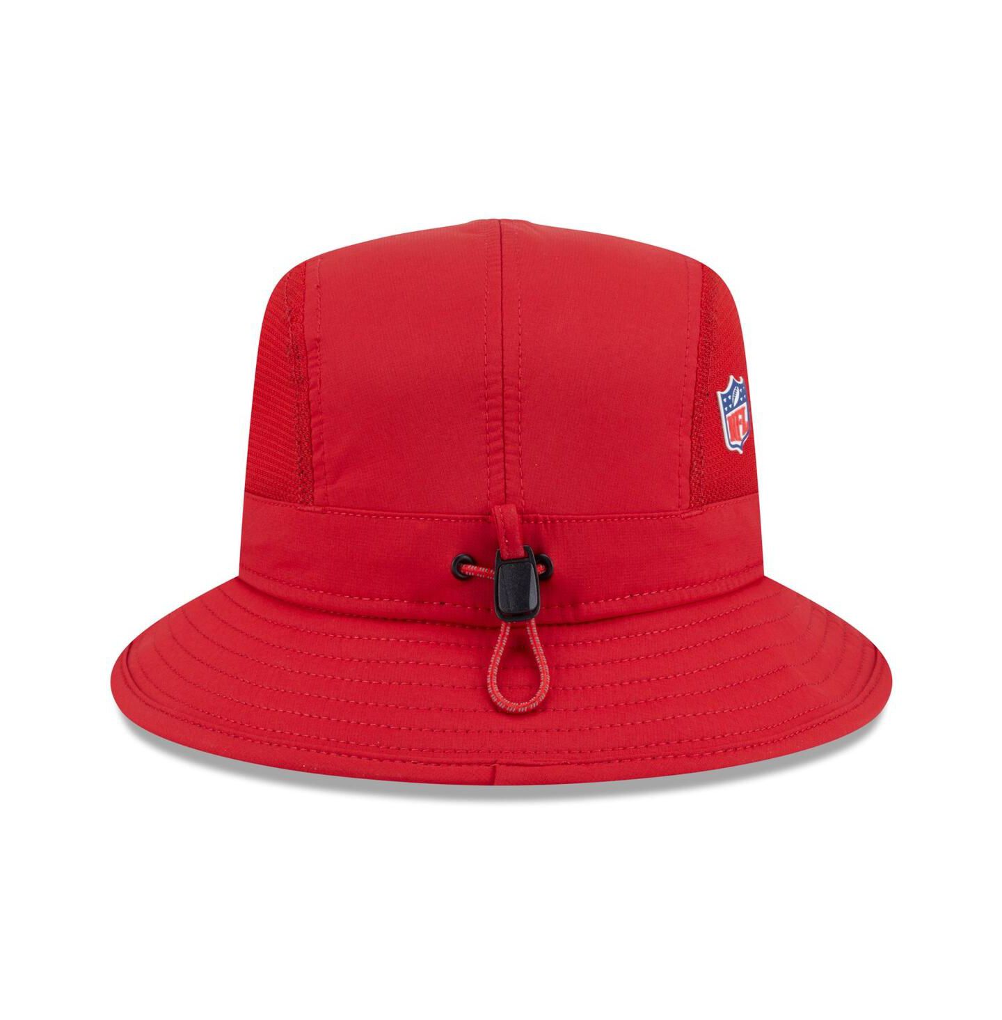 Мужская панама New Era Scarlet San Francisco 49ers 2025 Sideline Bucket Hat — фото 2