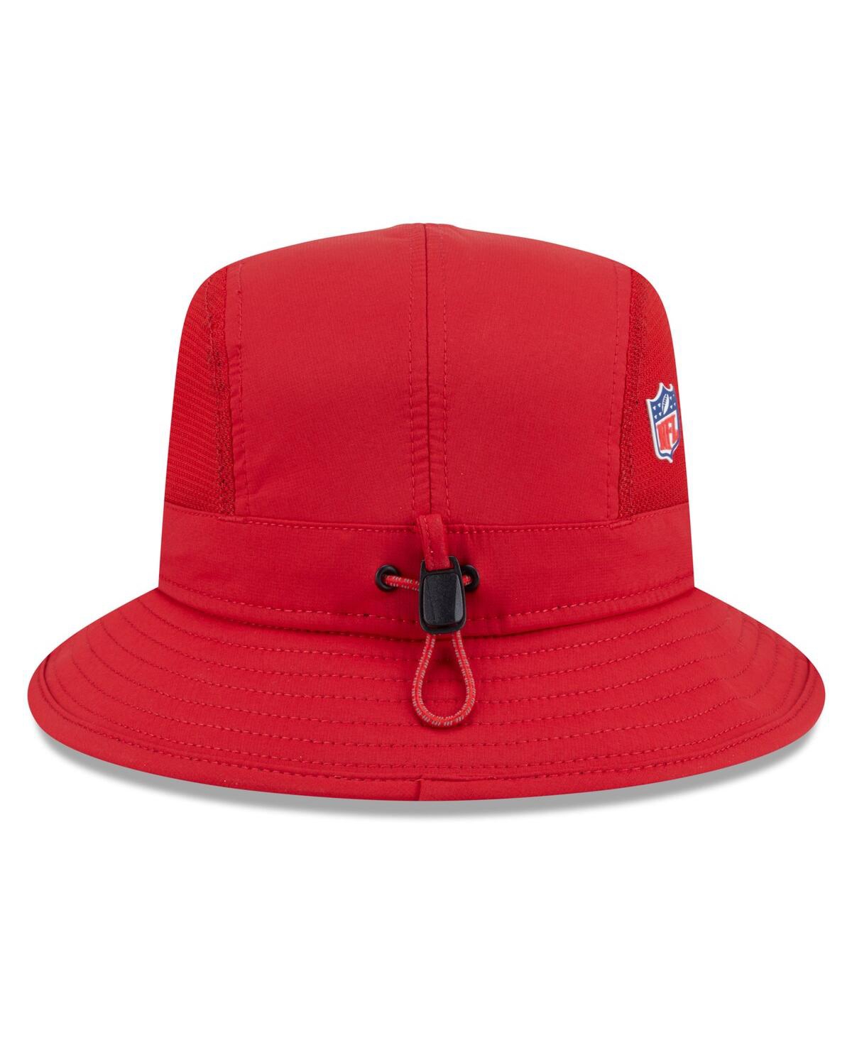 New Era Men's Scarlet San Francisco 49ers 2025 Sideline Bucket Hat