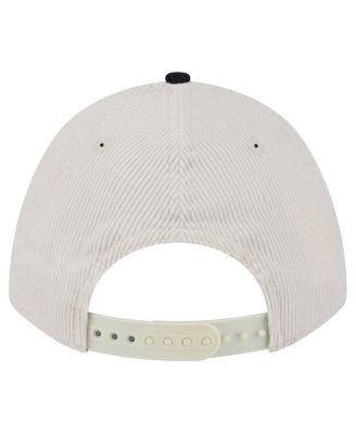 Men's Cream/Navy Houston Texans Two-Tone Sided Corduroy 9FORTY A-Frame Adjustable Hat