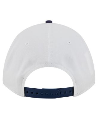 Men's White/Navy Ole Miss Rebels Arch Two-Tone Rope 9FORTY A-Frame M-Crown Adjustable Hat