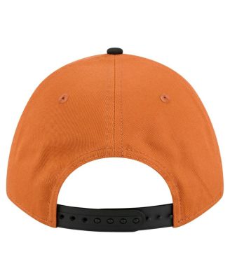 Men's Texas Orange/Black Texas Longhorns Arch Two-Tone Rope 9FORTY A-Frame M-Crown Adjustable Hat