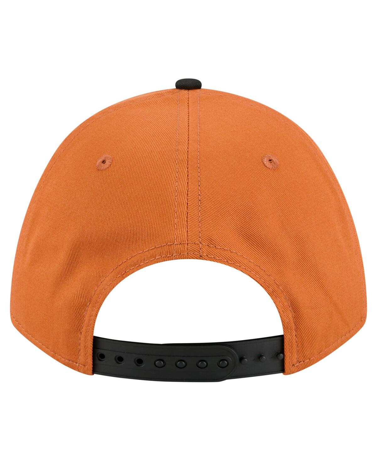New Era Men's Texas Orange/black Texas Longhorns Arch Two-tone Rope 9forty A-frame M-crown Adjustable Hat In Orange