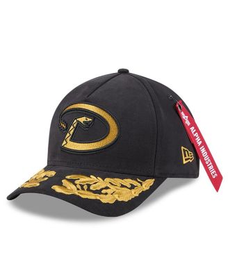 New Era - Men's Black Arizona Diamondbacks A-Frame 9FORTY Adjustable Hat
