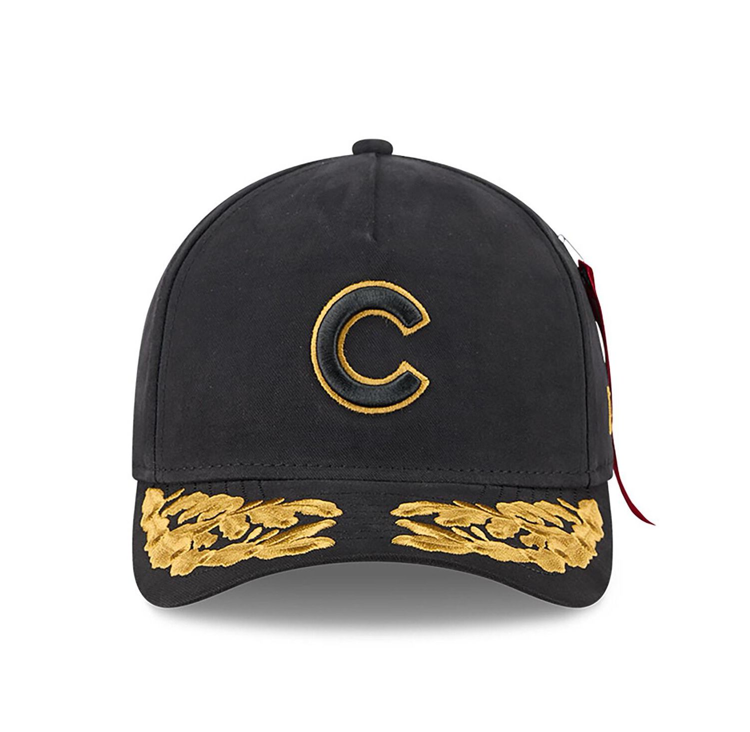Men's Black Chicago Cubs A-Frame 9FORTY Adjustable Hat