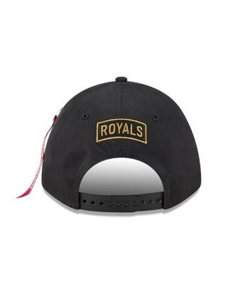 Men's Black Kansas City Royals A-Frame 9FORTY Adjustable Hat